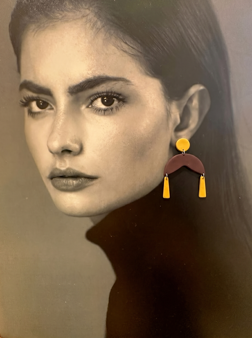 گوشواره خمیر پلیمری