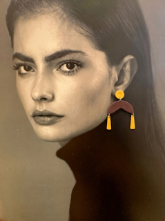گوشواره خمیر پلیمری