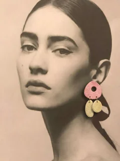 گوشواره خمیر پلیمری