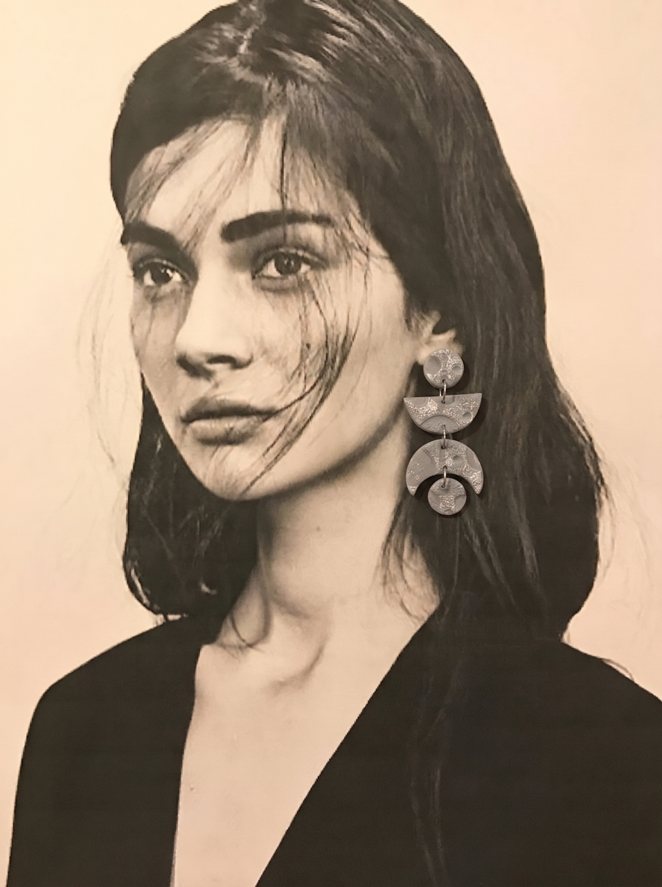 گوشواره خمیر پلیمری